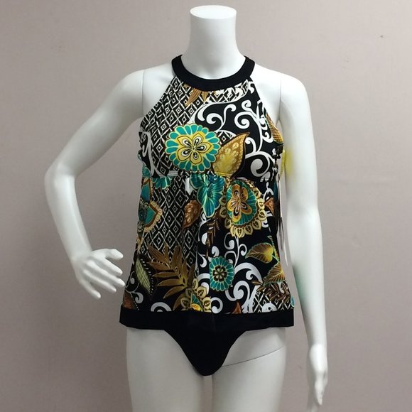 It figures! Peacock Two Piece Tankini - Picture 3 of 10